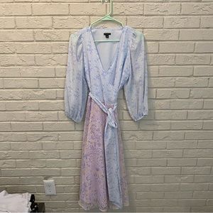 Ann Taylor Floral Wrap Dress
